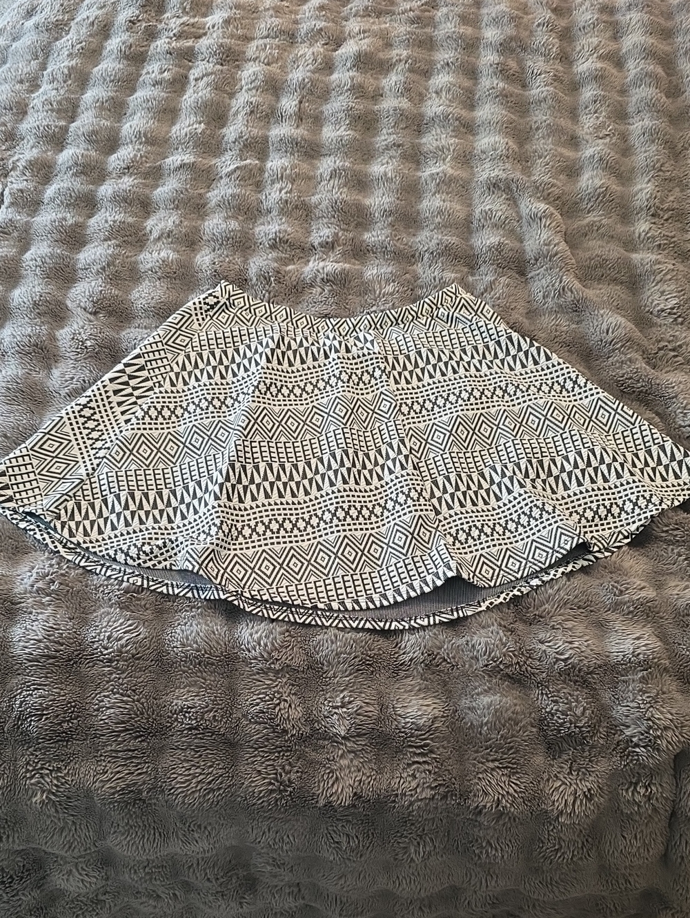 Maurices Black & White Aztec Circle Skirt